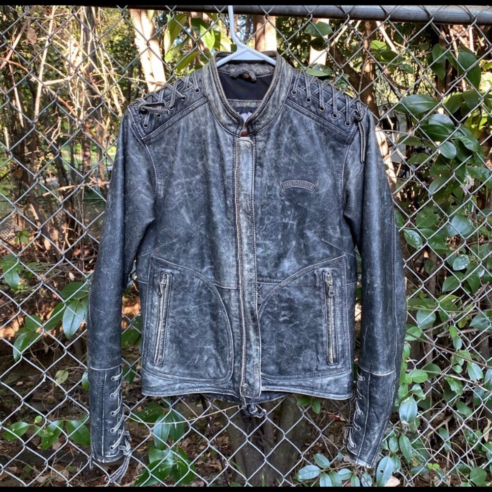 💥🔥Harley Davidson RARE Eagle Embossed Jacket XS